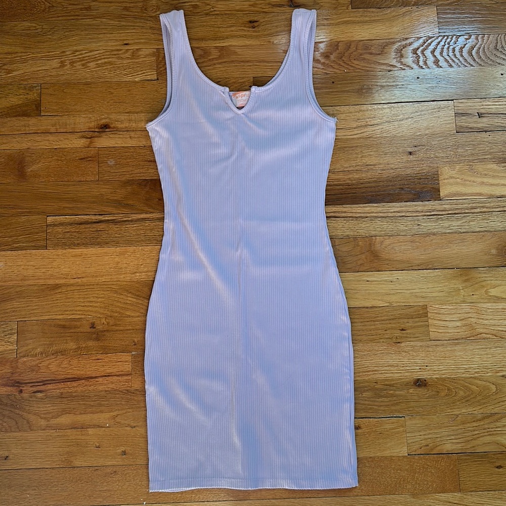 Lavender Ribbed Bodycon Dress